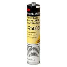 3M Scotch-Weld EZ250030 polyurethane reactive adhesive cartridge, 310 ml, for strong industrial bonding applications.