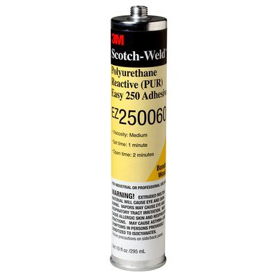 3M Scotch-Weld EZ250060-1/10GAL - Polyurethane Reactive Easy Adhesive EZ250060 in White - 310 ml Cartridge 7000046531 - eGrimesDirect