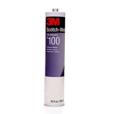 3M Polyurethane Reactive Adhesive TE100 in White - 310 ml Cartridge