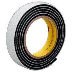 3M Dual Lock SJ3443-1X50 black reclosable fastener strip, 1 inch wide, 50 yards long, ideal for secure, reusable fastening applications.