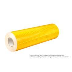 3M 3931 high-intensity prismatic reflective sheeting in yellow, 12-inch by 50-yard roll, for enhanced visibility and safety.