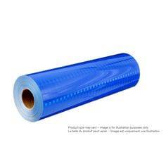 Blue 3M high-intensity prismatic reflective sheeting 3935 in 48-inch by 50-yard roll, ideal for safety and traffic signage.