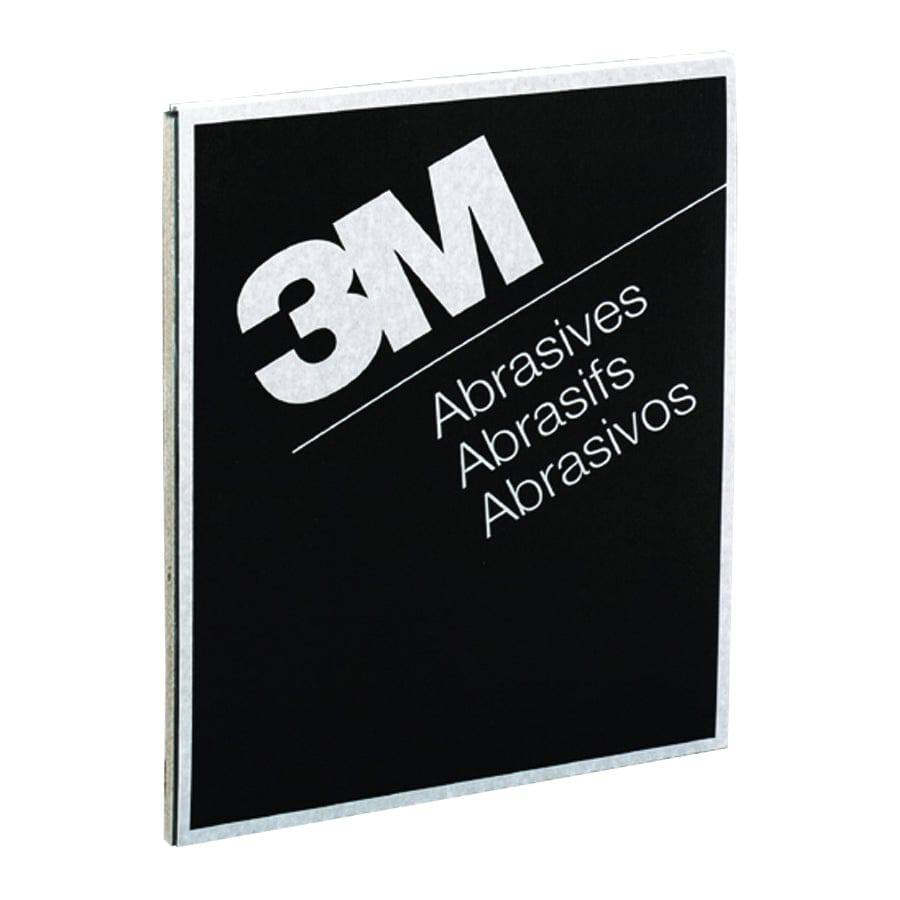 3M Wetordry Sandpaper 600 Grit silicon carbide sanding sheet, 9x11 inches, for smooth surface finishing and polishing.