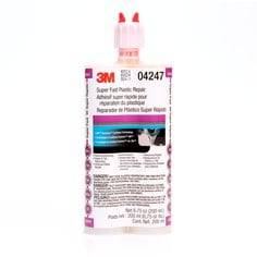 3M Automix Super Fast Plastic Repair Adhesive in 200 mL tube, ideal for quick plastic repairs and bonding.