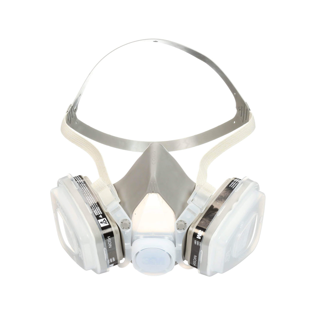 3M 52P71 dual cartridge respirator assembly with organic vapour and P95 filters, medium size, for industrial protective use