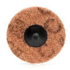 3M Scotch-Brite Roloc surface conditioning disc, coarse non-woven quick change 3-inch abrasive disc for surface finishing.