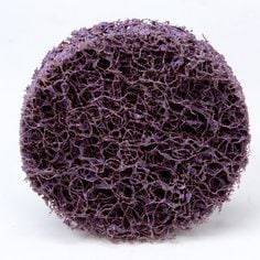 3M Scotch-Brite Roloc HS Blend & Finish Disc TR A, medium grit, 2-inch diameter, no hole, for surface finishing and blending.