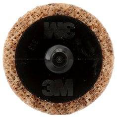 3M Scotch-Brite Roloc surface conditioning disc TR 1.5-inch no-hole medium grit for surface finishing and grinding.