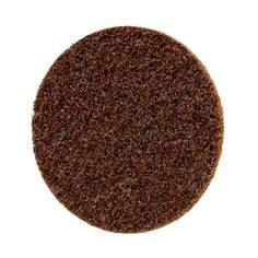 3M Scotch-Brite SB07482 Roloc surface conditioning disc, coarse grit, 4-inch diameter, no hole, for surface preparation and grinding.