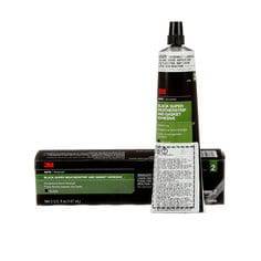 3M 8008 Super Weatherstrip &amp; Gasket Adhesive in black, 5 fl oz, used for sealing rubber and gasket applications.