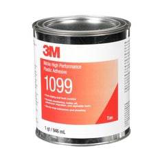 3M Scotch-Weld 1099 Nitrile Rubber & Gasket Adhesive in tan, 1 quart container, high-performance plastic and rubber bonding.