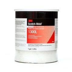 3M Scotch-Weld 1300L neoprene rubber and gasket adhesive in yellow, 1-gallon container, high-performance adhesive for rubber and gaskets.