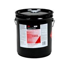 3M Scotch-Weld 1300L rubber and gasket adhesive in yellow, 5-gallon size, used for high-performance neoprene bonding.