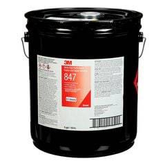 3M Scotch-Weld 847-5GAL nitrile rubber and gasket adhesive in brown, 5-gallon size for high-performance bonding applications.