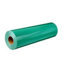 3M Engineer Grade Prismatic Reflective Sheeting 3437 in green, 24 inch by 50 yards, used for safety tape applications.