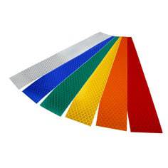 3M Diamond Grade 973-72NL red flexible prismatic safety tape, 6-inch x 50 yards, with reflective prismatic markings.
