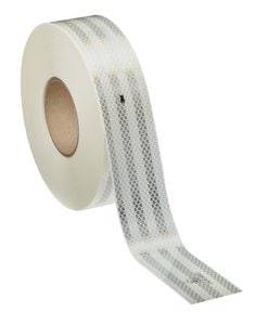 3M Diamond Grade 983-10 white truck conspicuity safety tape, 2-inch wide, 50 yards long, used for high-visibility vehicle markings.