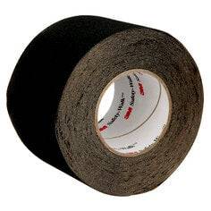 3M Safety-Walk F-610-BLK-4X60 slip-resistant black safety tape on a surface, measuring 4 inches by 60 feet, for safety and grip