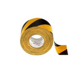 3M Safety-Walk F-613-4X60 - Slip-Resistant General Purpose Tapes and Treads 613 Black/Yellow Stripe (4 Inch x 60 ft) 7100143181 - eGrimesDirect