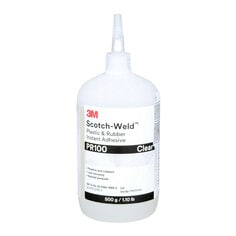 3M Scotch-Weld PR100-500G - Plastic & Rubber Instant Adhesive PR100 in Clear - 1 lb (500 g) 7100039200 - eGrimesDirect