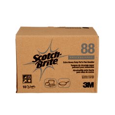 3M Scotch-Brite H-88-3-1/2X5 - Extra Heavy Duty Pot FTN Pan Scour Pad 88 Dark Blue (3.5 Inch x 5 Inch) 7010029029 - eGrimesDirect