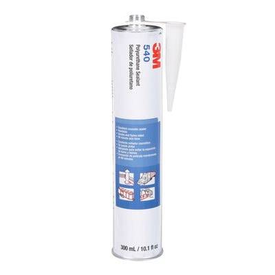 3M 540 polyurethane sealant in black, 10.1 fl oz cartridge, used for sealing and bonding in construction and repairs.