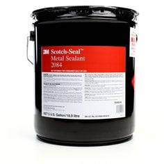 3M Scotch-Seal 2084 metal sealant in aluminum, 5-gallon pail, used for industrial sealing and waterproofing applications.