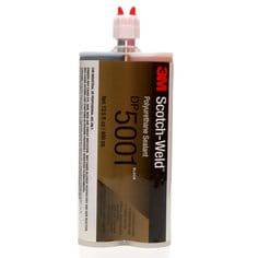 3M Scotch-Weld DP5001 polyurethane sealant duo-pak in black, 13.52 fl oz (400 ml), shown in a dual cartridge packaging.