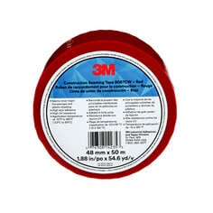 3M 8087-1-7/8X55 - Construction Seaming Tape 8087CW Red (48 mm x 50 m) 7010314187 - eGrimesDirect