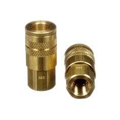 3M W-3184-2 1/4 inch socket with FPT industrial interchange, showing a silver metal tool with a hexagonal opening.