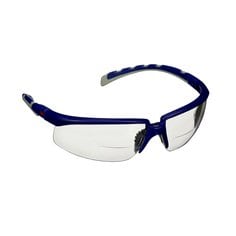 3M 7100221704 - 3M Solus 2000 Series Readers Safety Glasses BLUE/GRAY TEMPLES CLEAR READER +1.5 ANTI-FOG/ANTI-SCRATCH LENS 3M 7100221704 7100221704 - eGrimesDirect
