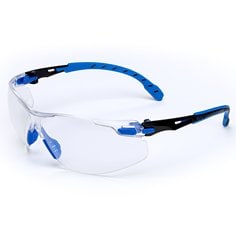 3M Solus S1107SGAF - Solus Protective Eyewear With indoor/Outdoor Grey Scotchgard Anti-Fog Lens Black/Blue 7100131794