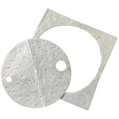 3M Maintenance Sorbent Drum Cover for environmental safety, high capacity, shown with multiple covers in a storage setting.