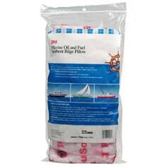 3M Marine Grade 29026 bilge pillow for oil and fuel absorption, 7x15 inches, marine sorbent product on boat bilge area.