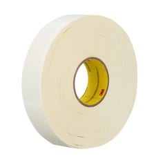 3M R3287-48X55-WHT - 3M Repulpable Heavy Duty Double Coated Tape R3287 White 0.47 in x 60 yd (48 mm x 55 m) 5 mil (0.127 mm) 24 Rolls/Case 3M 7100028174 7100028174 - eGrimesDirect