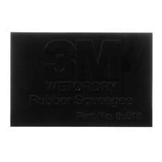 3M Wetordry 05518 rubber squeegee, 2x3 inch, wet and dry use, durable rubber blade for cleaning and surface prep.