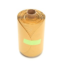 3M PSA self-adhesive paper discs in 5-inch size with 600 grit aluminum oxide abrasive for sanding and grinding applications.