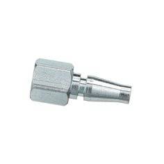 3M Schrader Plug with 1/4 inch FPT connection, supplied air accessory, durable brass body for compressed air systems.