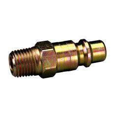 3M W-3252-2 industrial interchange plug with 3/8-inch body size and 1/4-inch MPT fitting for supplied air accessories.