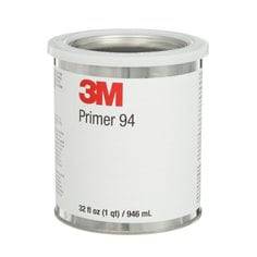 3M Tape Primer 94 in 1-quart bulk container, used for preparing surfaces for adhesive tapes, shown in the image.