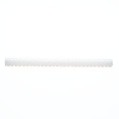 3M Scotch-Weld 3792LM-TCQ ribbed hot melt adhesive for quadrack attachment, clear, 5/8 inch by 8 inch, shown on a surface.