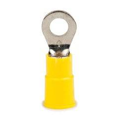 3M Highland RV10-516Q vinyl insulated ring terminal with 5/16 inch stud size, suitable for AWG 12-10 wiring connections.