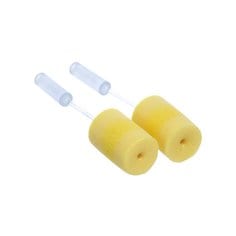 3M E-A-Rsoft Classic Probed Test Plugs for hearing protection, shown in white, designed for ear testing and noise reduction.