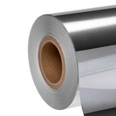 3M OFM2902-6x1668 brushed silver polyester thermal transfer label material, 6-inch by 1668 feet for industrial labeling.