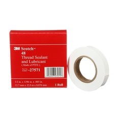 3M Scotch 48-1/2X1296 - PTFE Pipe Thread Sealant Tape 48 (1/2 Inch X 1296 Inch) 7000057505 - eGrimesDirect