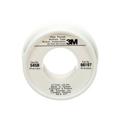 3M Scotch 6197 - Pipe Thread Sealant Tape White (1/2 Inch x 480 Inch) 7000142762 - eGrimesDirect
