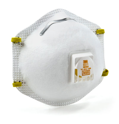 3M™ 8511 N95 Particulate Respirator Masks with Cool Flow™ Valve – NIOSH Approved – Case of 80 – MFG# 7000002056 - eGrimesDirect