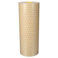 3M 9671-24X180 clear adhesive transfer tape roll, 24 inch by 180 yards, used for bonding and mounting applications.