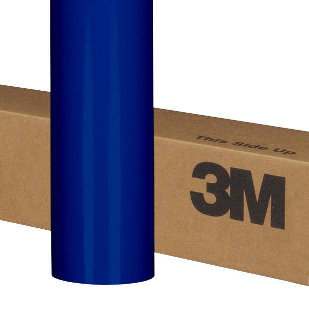 3M Envision 3730-157L Sultan Blue translucent graphic film, 48-inch by 50-yard roll, ideal for vibrant window or wall graphics.