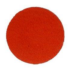 3M AB50254 2-inch orange Roloc TR cloth disc with 80 grit ceramic alumina for quick change grinding and surface preparation.